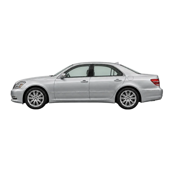 silver 2020 Toyota Celsior side (facing left) view