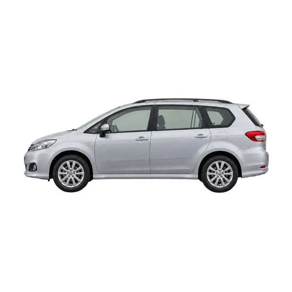 silver 2020 Toyota Ipsum side (facing left) view