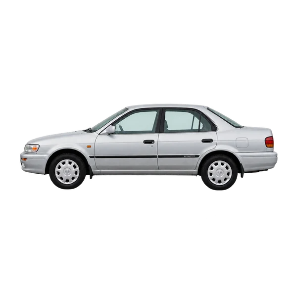 silver 1995 Toyota Sprinter side (facing left) view