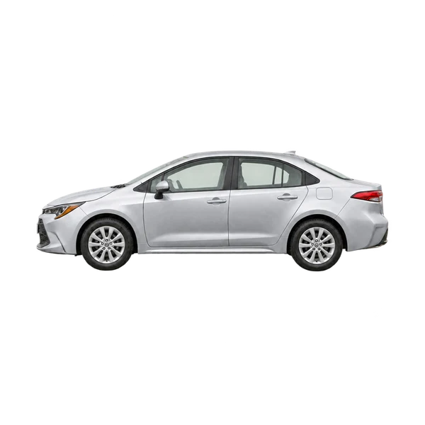 silver 2020 Toyota Sprinter side (facing left) view