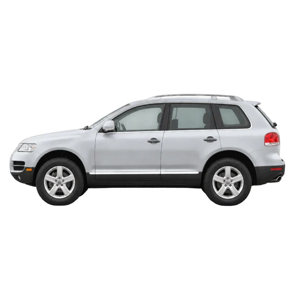 silver 2008 Volkswagen Touareg side (facing left) view