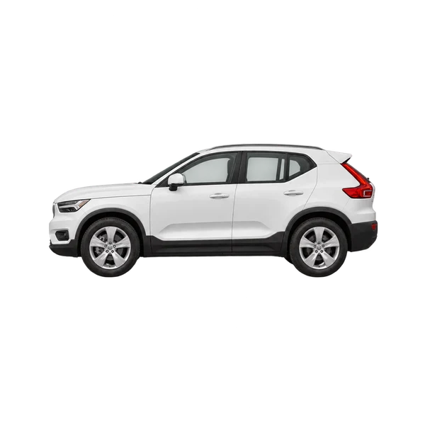 white 2018 Volvo XC40 side (facing left) view