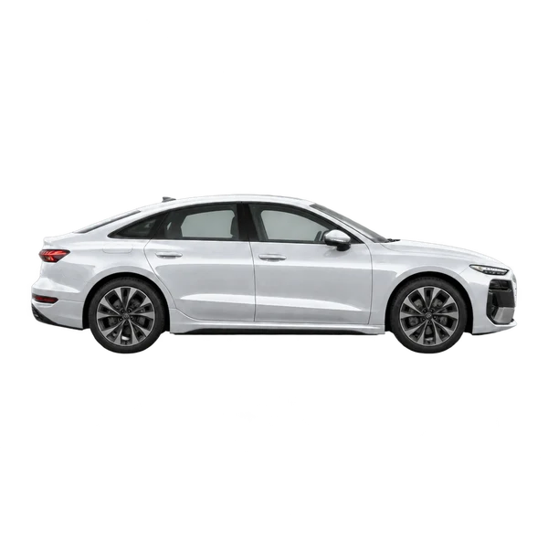 silver 2027 Audi A6 e-tron side (facing right) view