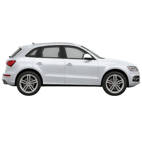 silver 2017 Audi SQ5 side (facing right) view