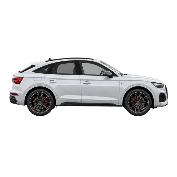 silver 2026 Audi SQ5 Sportback side (facing right) view