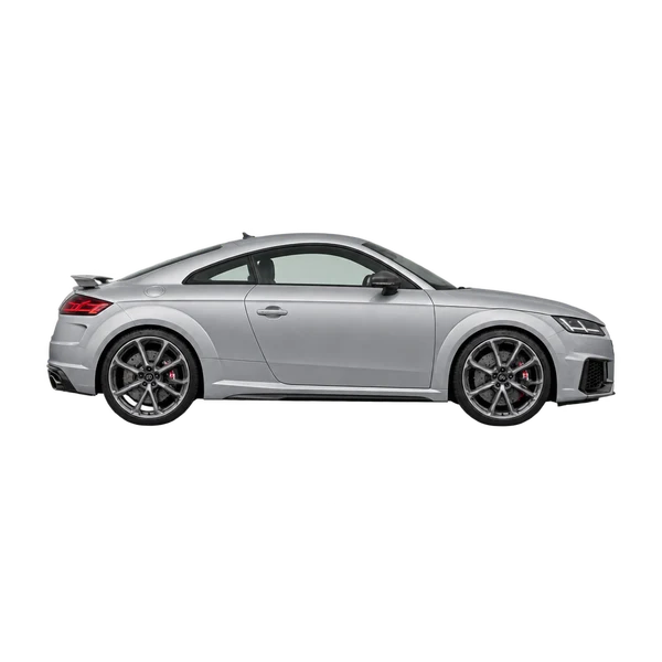 silver 2023 Audi TT RS side (facing right) view