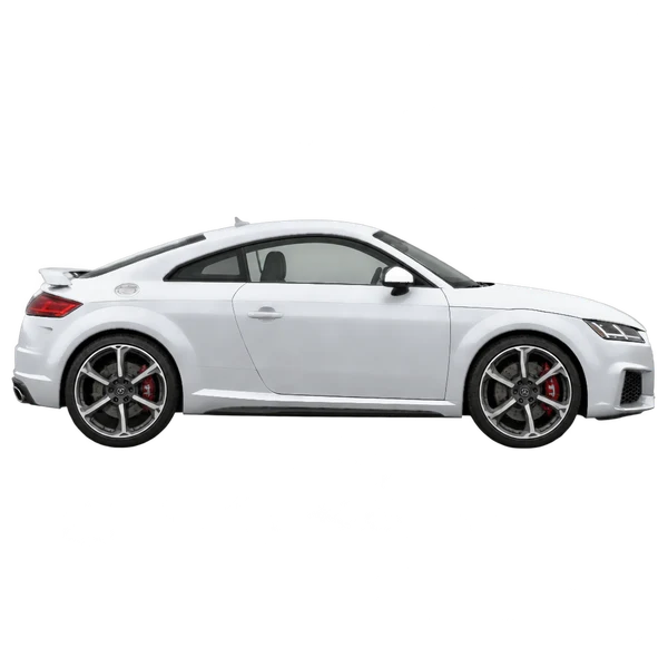 silver 2016 Audi Ttrs side (facing right) view