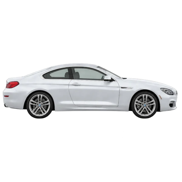silver 2015 BMW 6 Series side (facing right) view