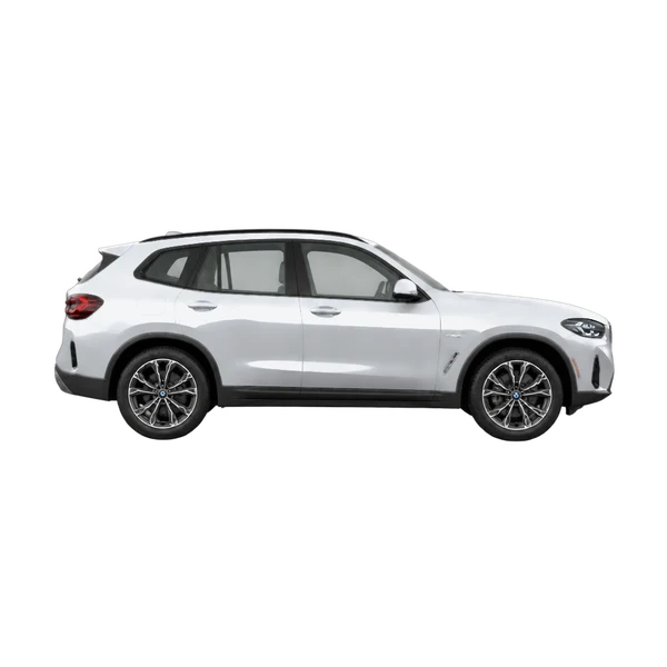 silver 2026 BMW X3 20 Xdrive side (facing right) view