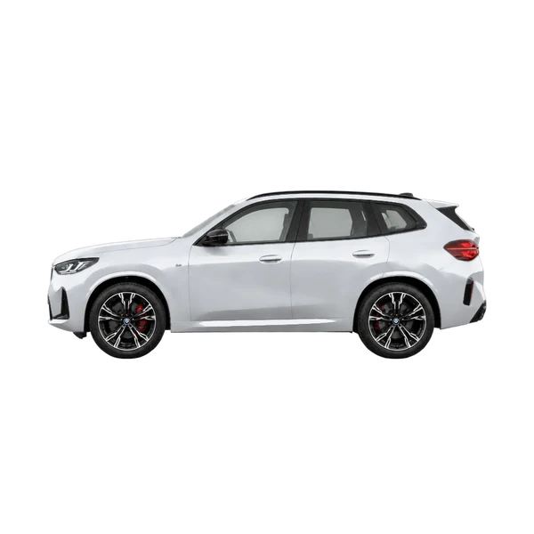 silver 2025 BMW X3 M50 Xdrive side (facing right) view