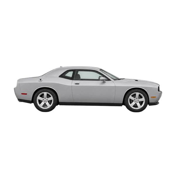 silver 2023 Dodge Challenger side (facing right) view