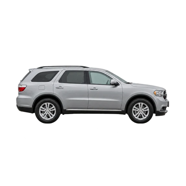 silver 2021 Dodge Durango side (facing right) view