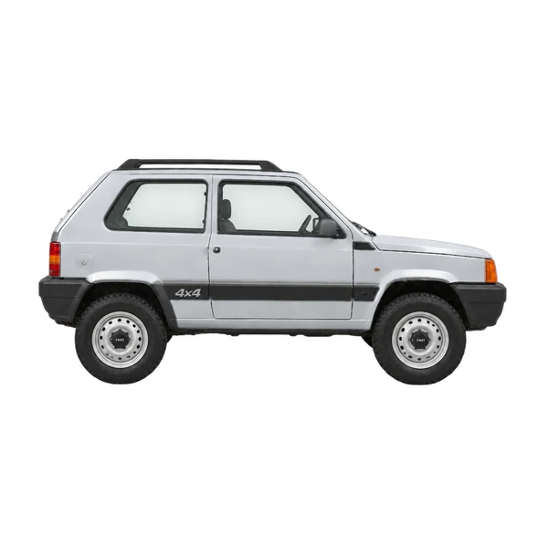 silver 1991 Fiat Panda 4X4 side (facing right) view