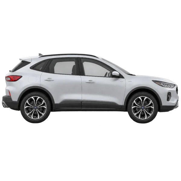 silver 2025 Ford Kuga side (facing right) view
