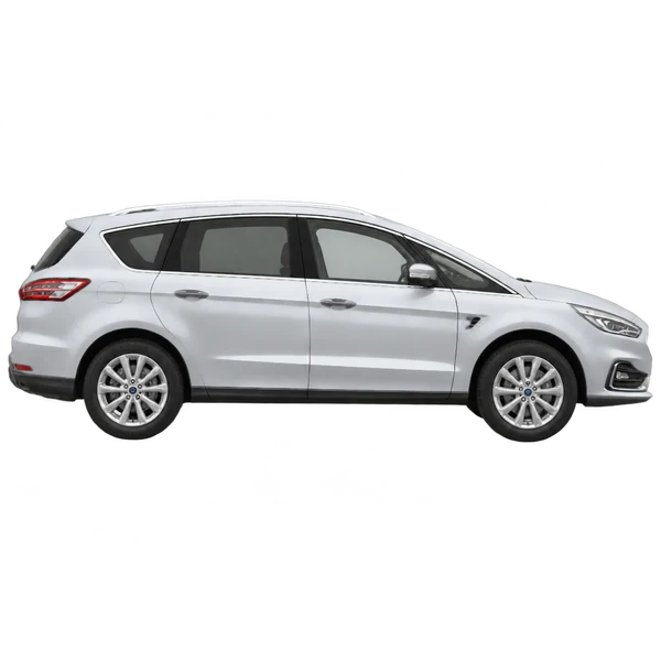 silver 2021 Ford S-Max side (facing right) view