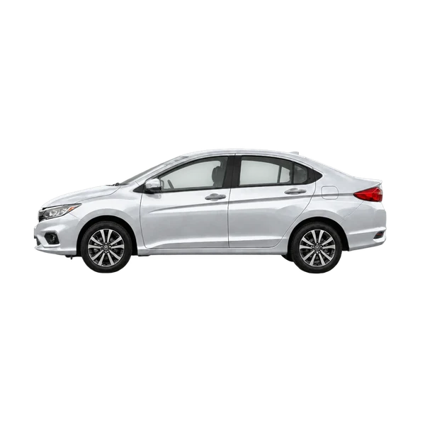 silver 2020 Honda City side (facing right) view
