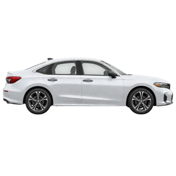 silver 2027 Honda Civic side (facing right) view