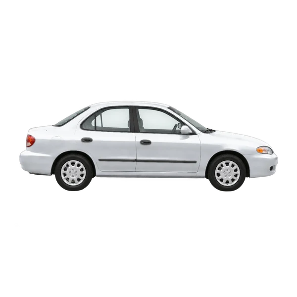 silver 1999 Hyundai Elantra side (facing right) view