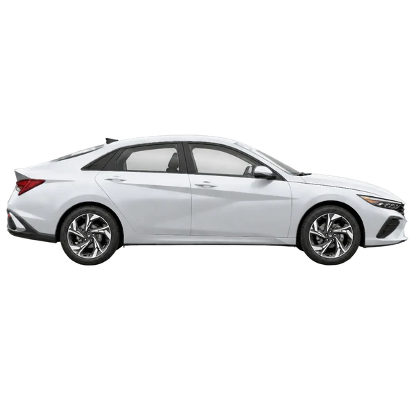 silver 2027 Hyundai Elantra side (facing right) view