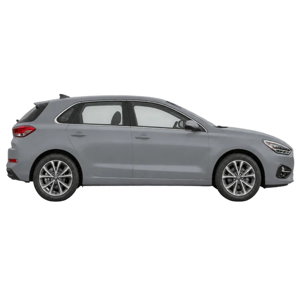 gray 2022 Hyundai I30 side (facing right) view