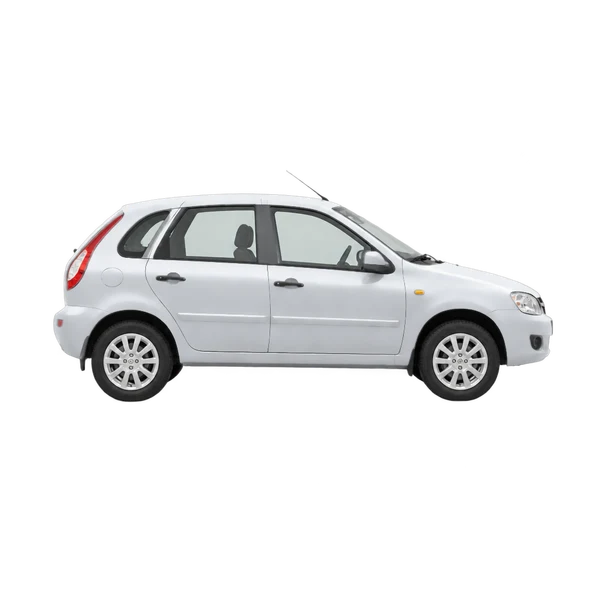 silver 2012 Lada 1119 side (facing right) view