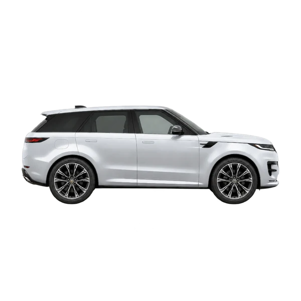 silver 2024 Land Rover Range Rover Sport side (facing right) view