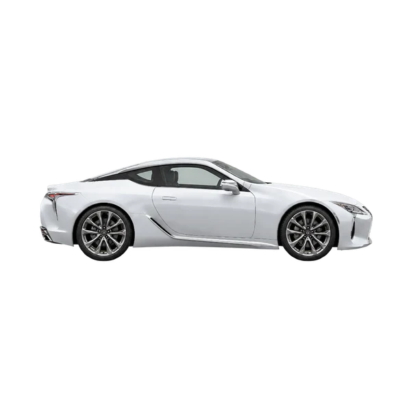 silver 2025 Lexus LC side (facing right) view