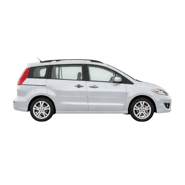 silver 2008 Mazda 5 side (facing right) view
