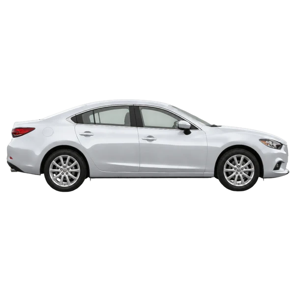 silver 2015 Mazda 6 side (facing right) view