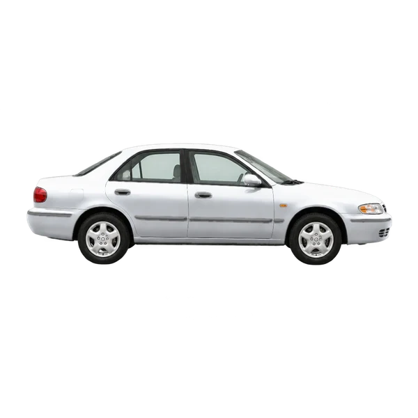silver 1998 Mazda 626 side (facing right) view