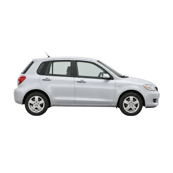 silver 2004 Mazda Mazda2 side (facing right) view