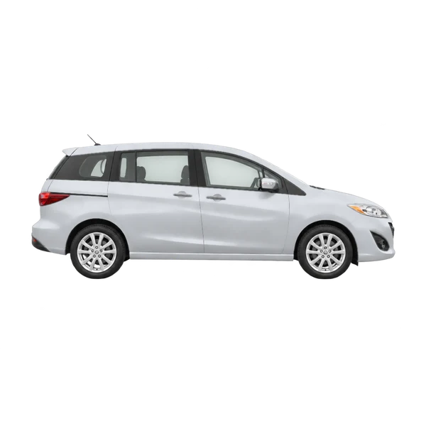 silver 2014 Mazda Mazda5 side (facing right) view