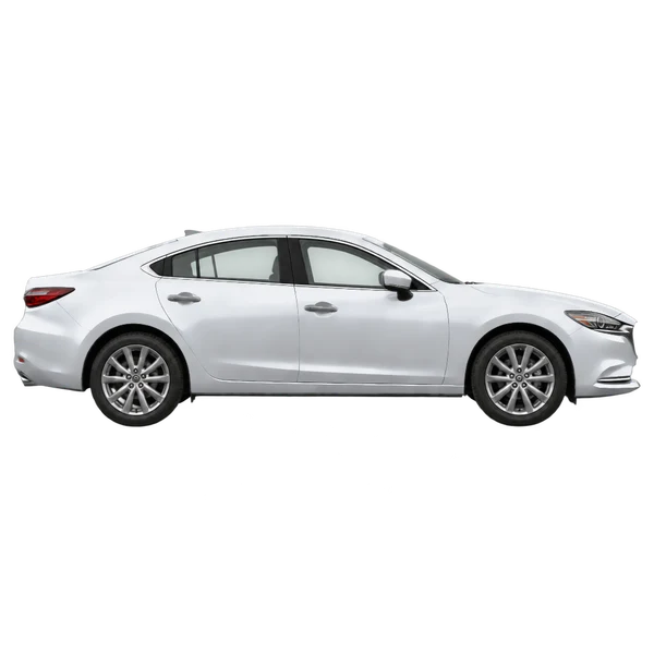 silver 2020 Mazda Mazda6 side (facing right) view