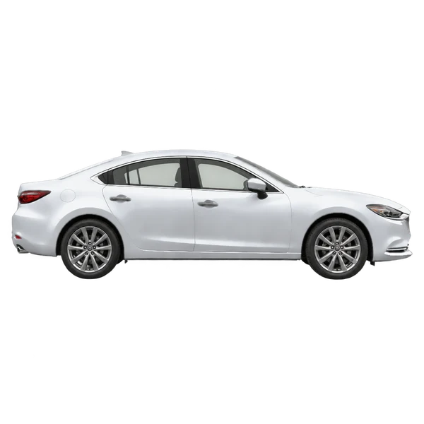 silver 2021 Mazda Mazda6 side (facing right) view