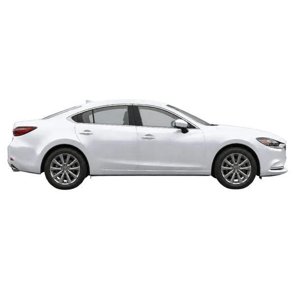 silver 2022 Mazda Mazda6 side (facing right) view