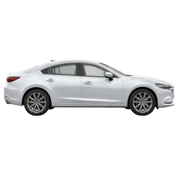 silver 2026 Mazda Mazda6 side (facing right) view