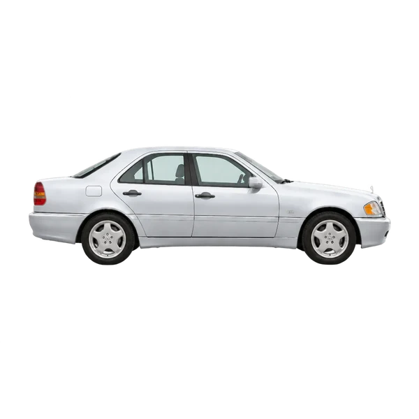 silver 1996 Mercedes-Benz C-Class side (facing right) view