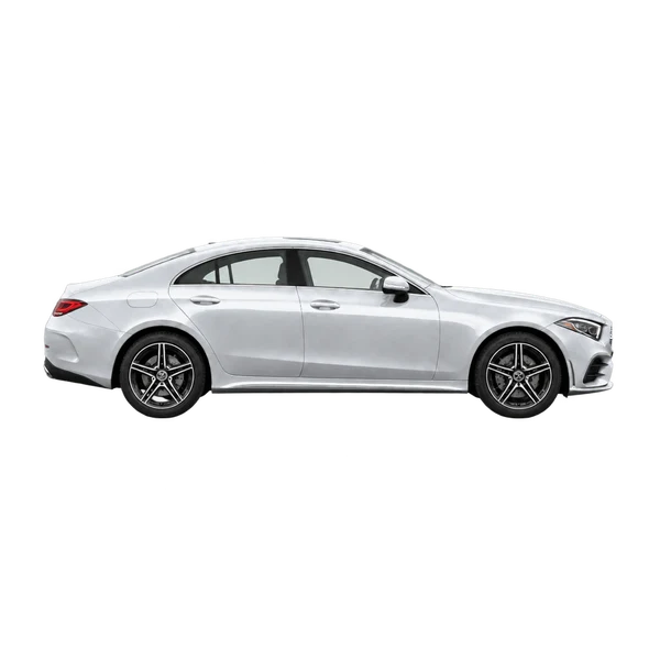 silver 2023 Mercedes-Benz CLS side (facing right) view