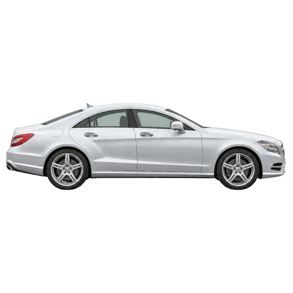 silver 2013 Mercedes-Benz CLS-Class side (facing right) view