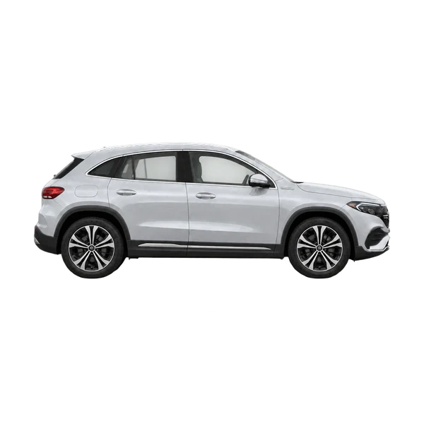 silver 2023 Mercedes-Benz EQA side (facing right) view