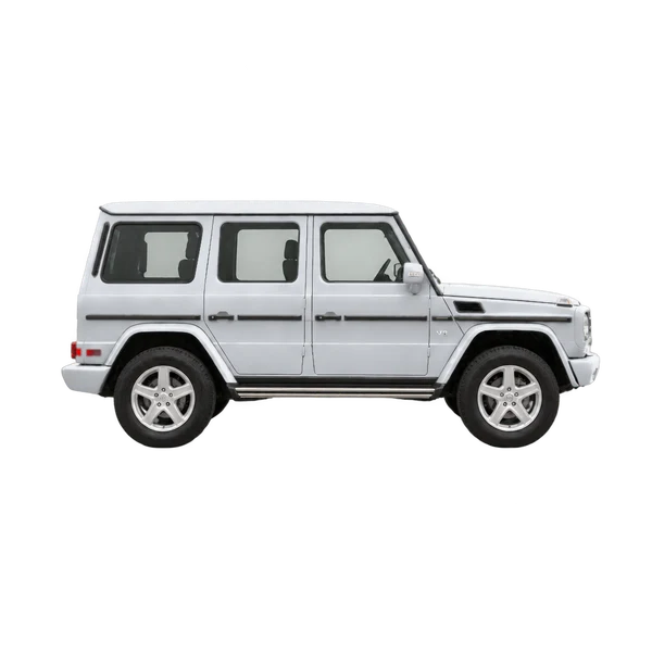 silver 2004 Mercedes-Benz G-Class side (facing right) view