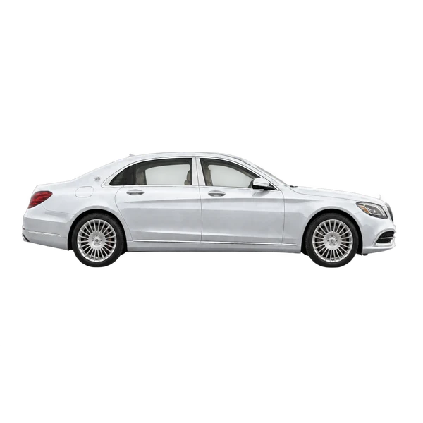 silver 2020 Mercedes-Benz Maybach S-Class side (facing right) view