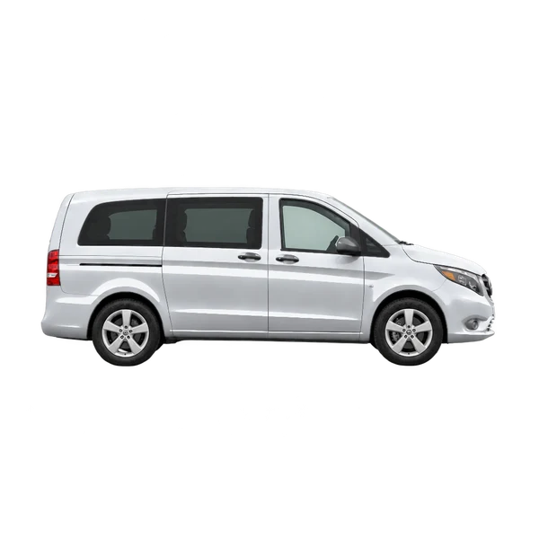 silver 2020 Mercedes-Benz Metris side (facing right) view