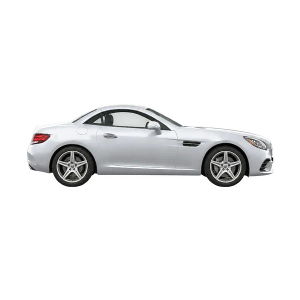 silver 2020 Mercedes-Benz SLC-Class side (facing right) view
