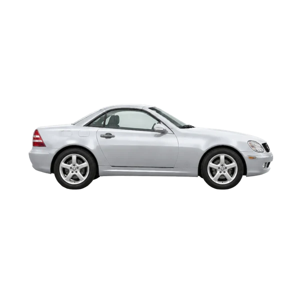 silver 2000 Mercedes-Benz SLK-Class side (facing right) view
