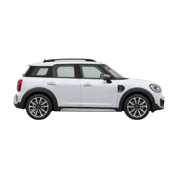 silver 2026 MINI Countryman S All4 side (facing right) view