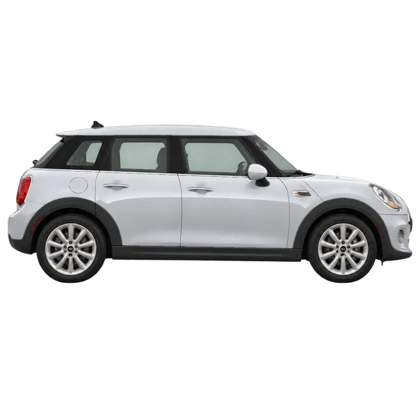silver 2014 MINI One side (facing right) view