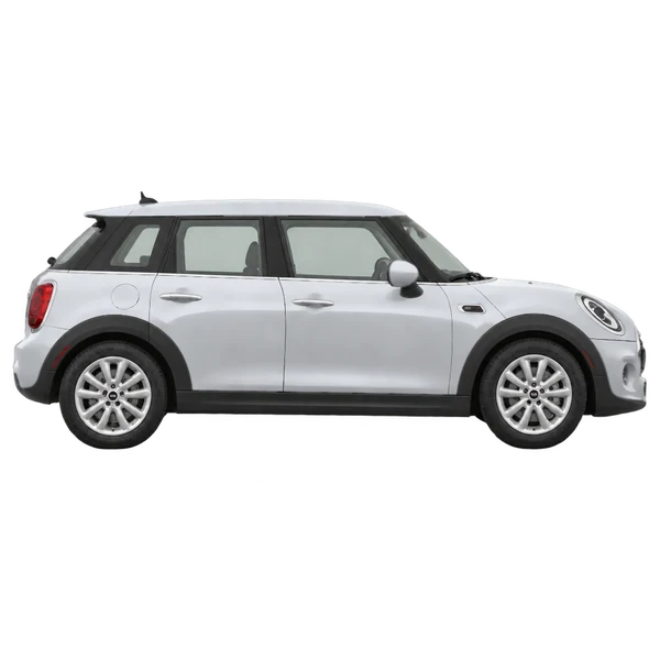 silver 2020 MINI One side (facing right) view