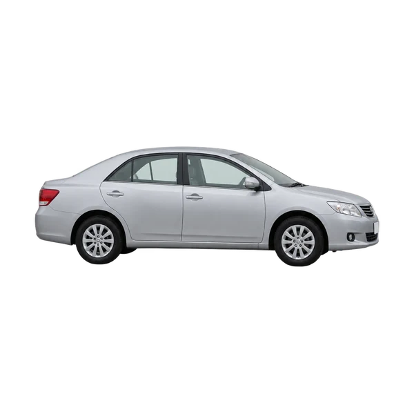 silver 2010 Toyota Allion side (facing right) view