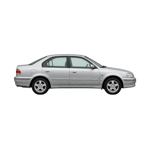 silver 2000 Toyota Avensis side (facing right) view